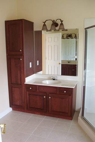 One Of The Sinks In The Master Bath